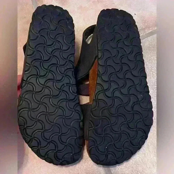 BIRKENSTOCK Birki’s Ellice SH10 blue/gray 3 strap sandals; size 39 / 8-8.5 - Picture 5 of 6